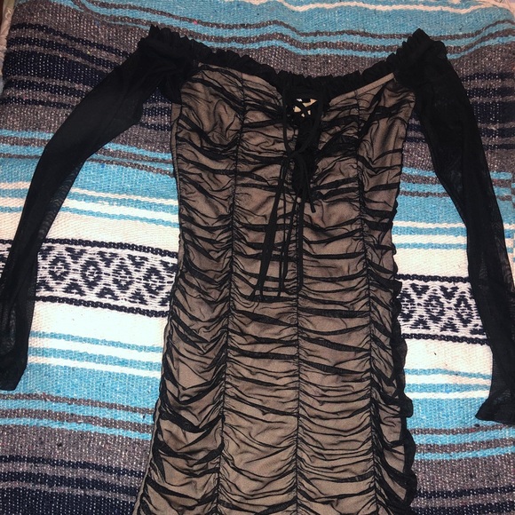 Fashion Nova Maura Mesh Dress XS - Picture 3 of 5